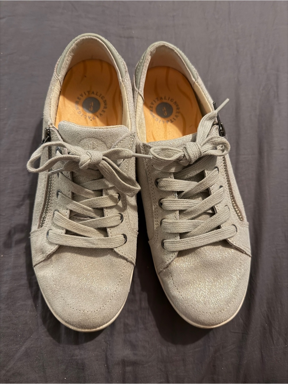 ✨ Revitalign Shimmer Suede Sneakers – Women’s 9D ✨